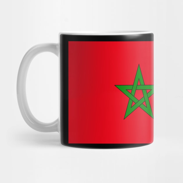 Moroccan flag by gold package